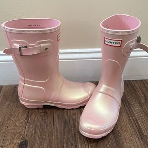 Hunter boots short nebula pink